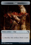 Clue // Elemental Double-sided Token [Innistrad: Midnight Hunt Tokens] - Rocket TCG