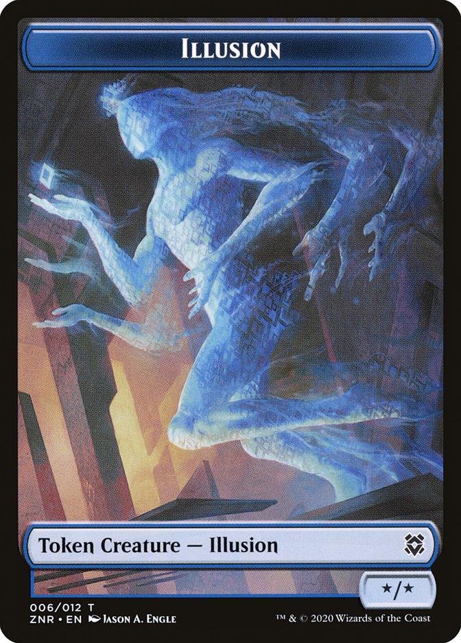 Copy // Illusion Double-sided Token [Zendikar Rising Tokens] - Rocket TCG