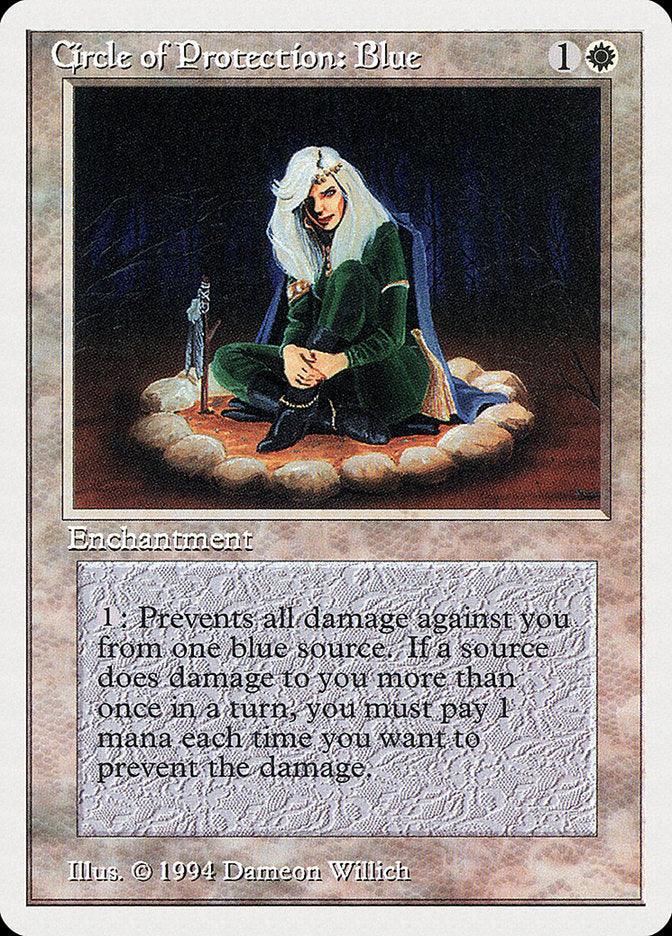 Circle of Protection: Blue [Summer Magic / Edgar] - Rocket TCG