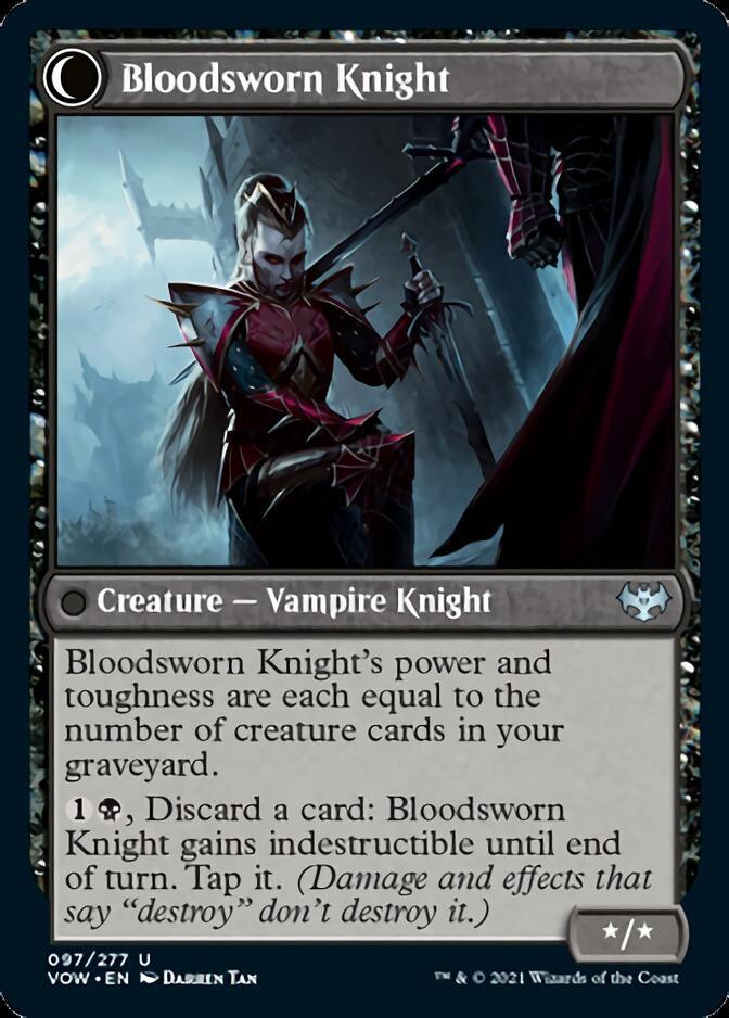 Bloodsworn Squire // Bloodsworn Knight [Innistrad: Crimson Vow] - Rocket TCG