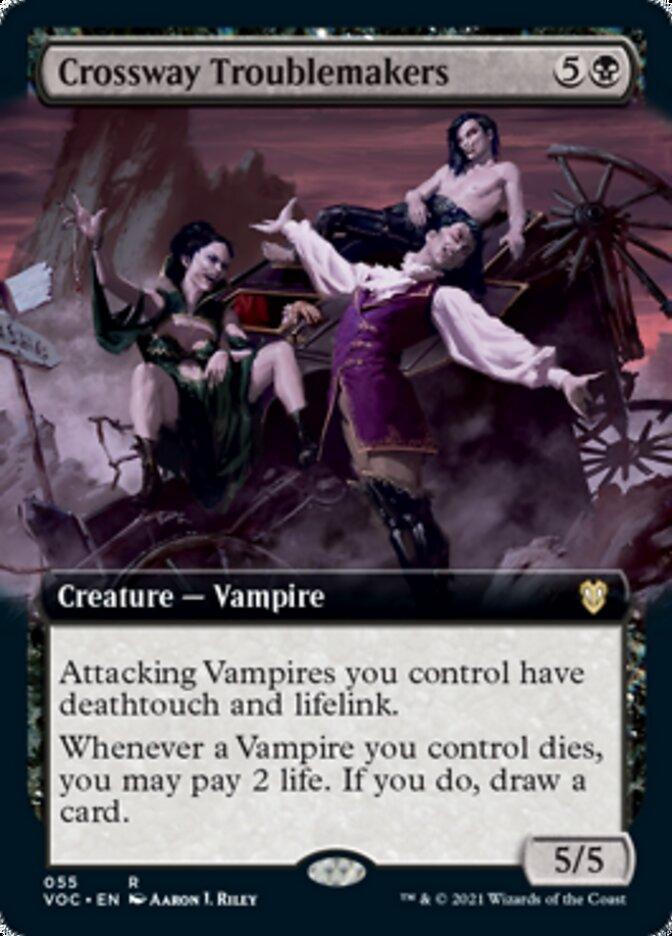 Crossway Troublemakers (Extended Art) [Innistrad: Crimson Vow Commander] - Rocket TCG