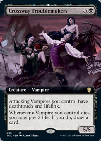 Crossway Troublemakers (Extended Art) [Innistrad: Crimson Vow Commander] - Rocket TCG