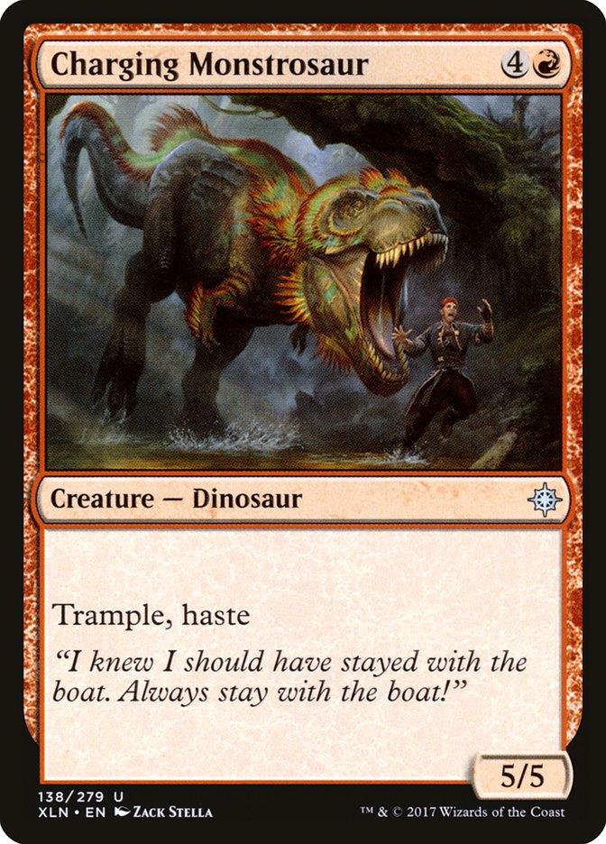 Charging Monstrosaur [Ixalan] - Rocket TCG