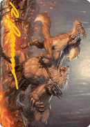 Duel for Dominance Art Card (Gold-Stamped Signature) [Innistrad: Midnight Hunt Art Series] - Rocket TCG