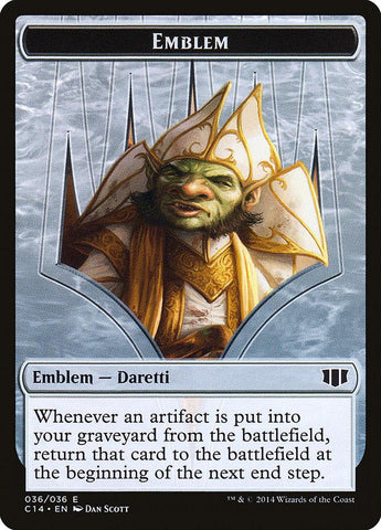 Daretti, Scrap Savant Emblem // Tuktuk the Returned Double-sided Token [Commander 2014 Tokens] - Rocket TCG