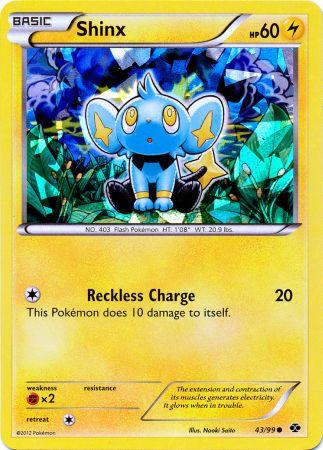 Shinx (43/99) (Cracked Ice Holo) (Blister Exclusive) [Black & White: N