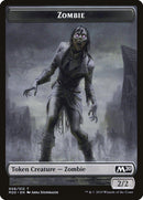 Dragon (002) // Zombie Double-Sided Token [Game Night 2019 Tokens] - Rocket TCG