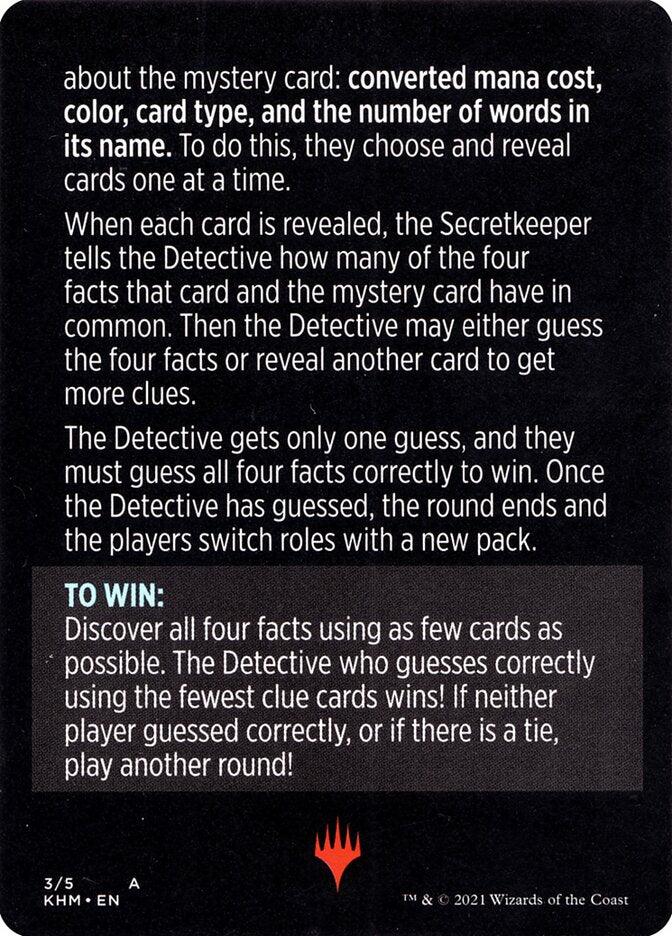 Booster Sleuth (Magic Minigame) [Kaldheim Minigame] - Rocket TCG