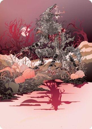 Arlinn, the Moon's Fury 2 Art Card [Innistrad: Midnight Hunt Art Series] - Rocket TCG