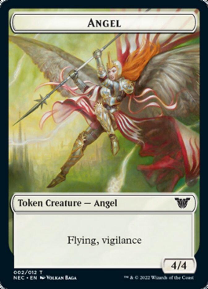 Angel // Elephant Double-sided Token [Kamigawa: Neon Dynasty Commander Tokens] - Rocket TCG