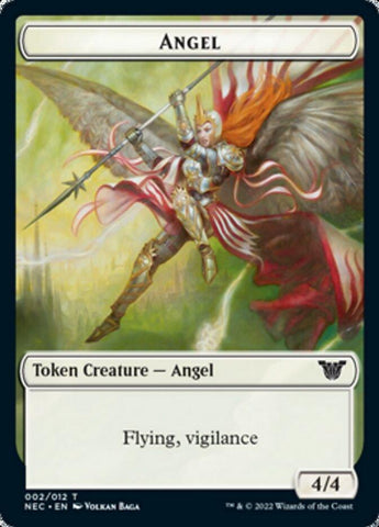 Angel // Elephant Double-sided Token [Kamigawa: Neon Dynasty Commander Tokens] - Rocket TCG