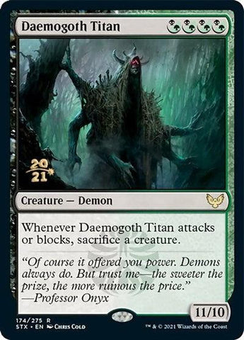 Daemogoth Titan [Strixhaven: School of Mages Prerelease Promos] - Rocket TCG