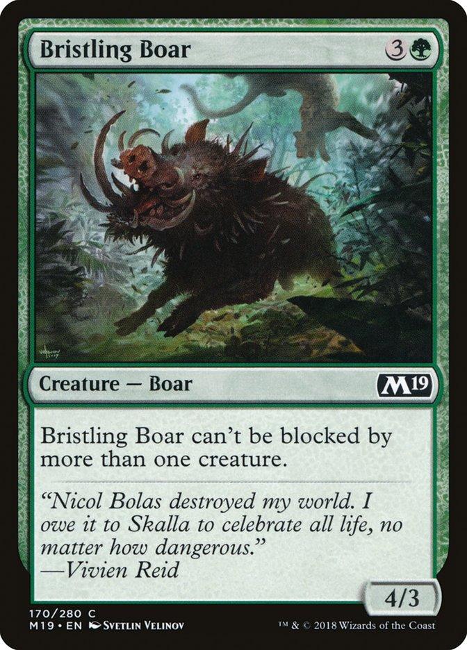 Bristling Boar [Core Set 2019] - Rocket TCG