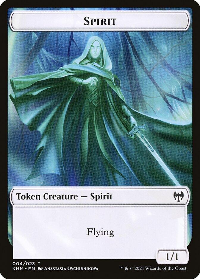 Bird // Spirit Double-sided Token [Kaldheim Commander Tokens] - Rocket TCG