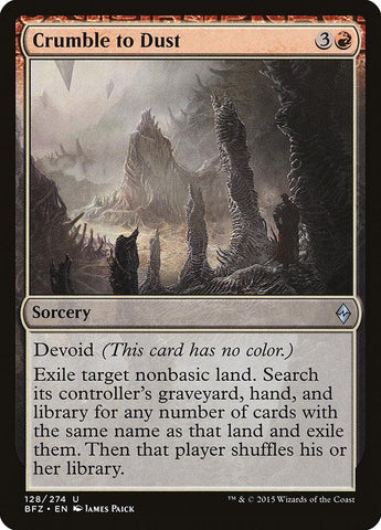 Crumble to Dust [Battle for Zendikar] - Rocket TCG