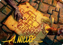 Dungeon Map Art Card (Gold-Stamped Signature) [Dungeons & Dragons: Adventures in the Forgotten Realms Art Series] - Rocket TCG