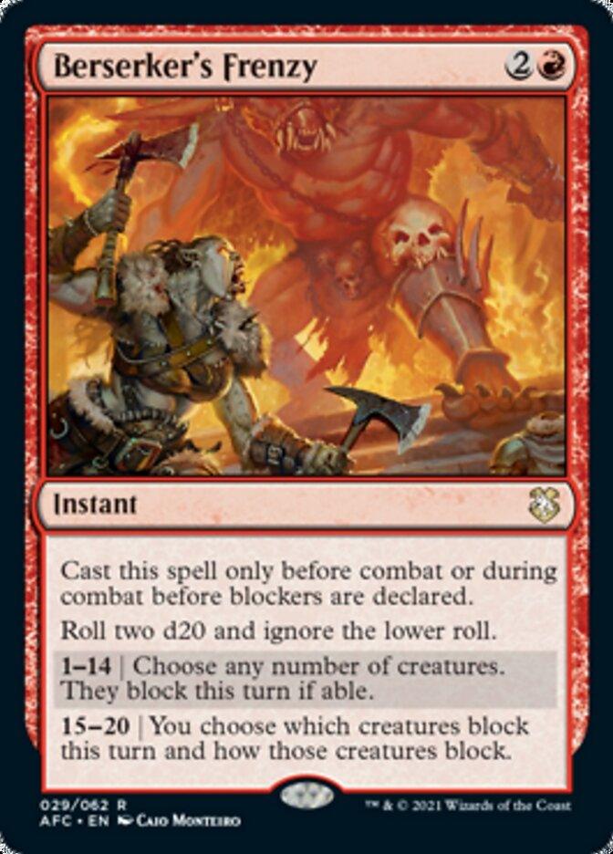 Berserker's Frenzy [Dungeons & Dragons: Adventures in the Forgotten Realms Commander] - Rocket TCG