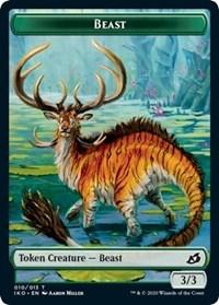 Beast // Human Soldier (005) Double-sided Token [Ikoria: Lair of Behemoths Tokens] - Rocket TCG