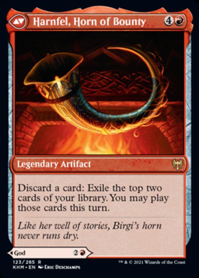 Birgi, God of Storytelling // Harnfel, Horn of Bounty [Kaldheim] - Rocket TCG