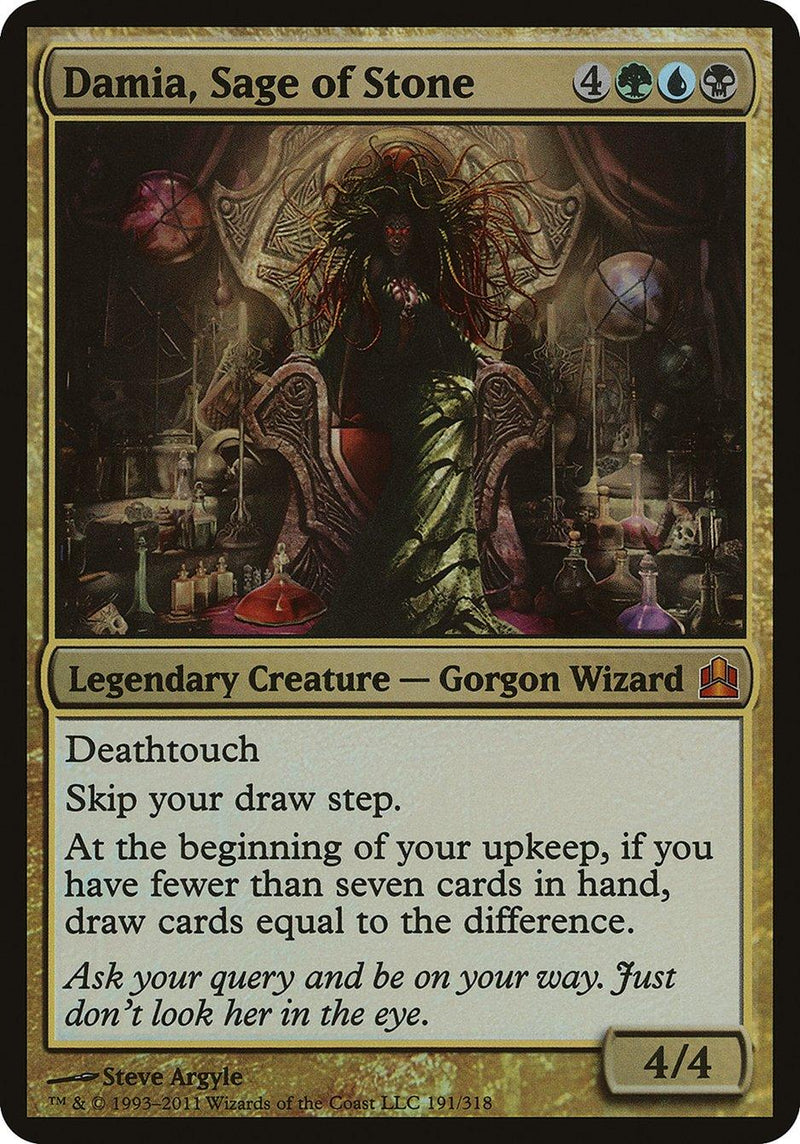 Damia, Sage of Stone (Oversized) [Commander 2011 Oversized] - Rocket TCG