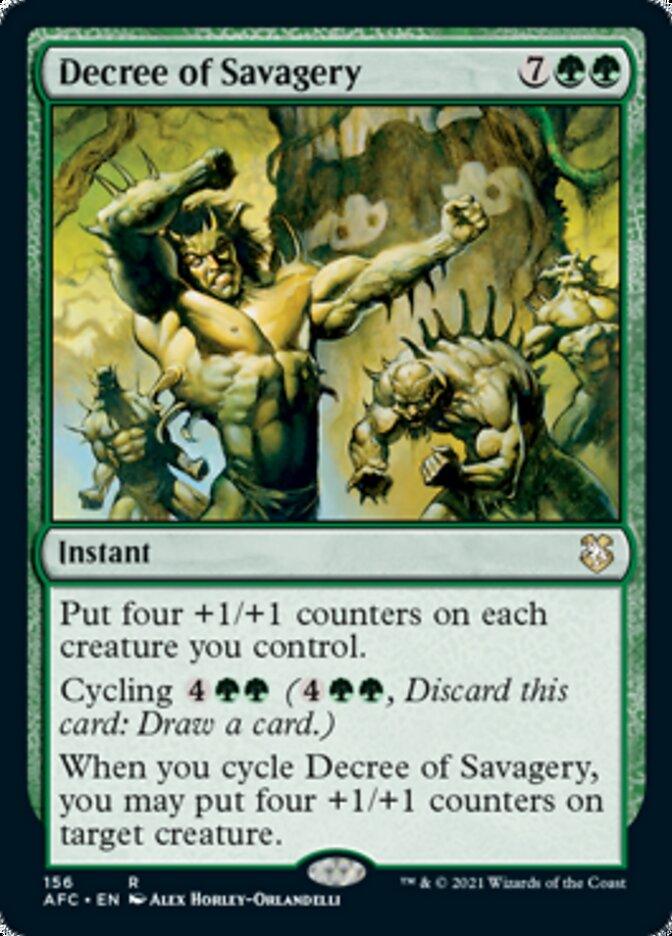 Decree of Savagery [Dungeons & Dragons: Adventures in the Forgotten Realms Commander] - Rocket TCG