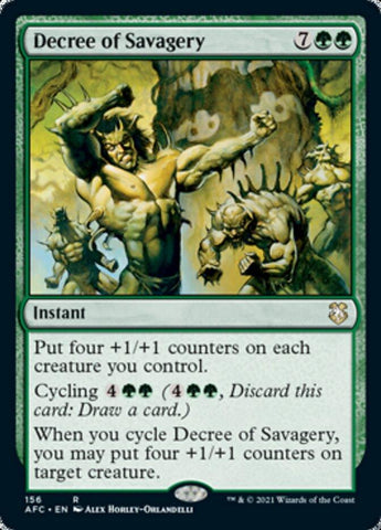 Decree of Savagery [Dungeons & Dragons: Adventures in the Forgotten Realms Commander] - Rocket TCG