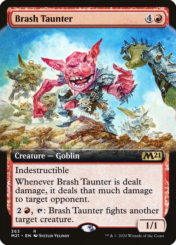 Brash Taunter (Extended Art) [Core Set 2021] - Rocket TCG