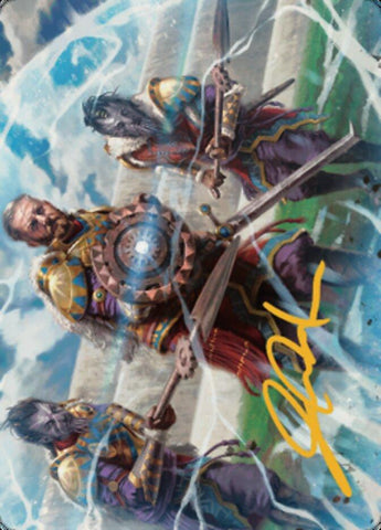 Argivian Phalanx Art Card (Gold-Stamped Signature) [Dominaria United Art Series] - Rocket TCG