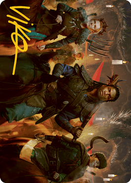 Candlelit Cavalry Art Card (Gold-Stamped Signature) [Innistrad: Midnight Hunt Art Series] - Rocket TCG