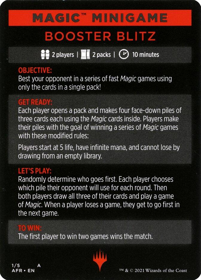 Booster Blitz (Magic Minigame) [Dungeons & Dragons: Adventures in the Forgotten Realms Minigame] - Rocket TCG
