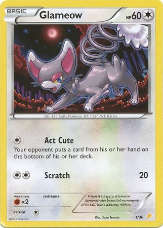 Glameow (1/30) [XY: Trainer Kit 3 - Pikachu Libre]