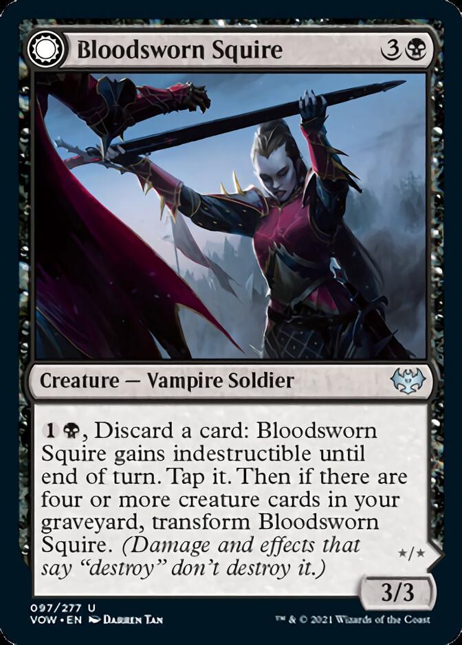 Bloodsworn Squire // Bloodsworn Knight [Innistrad: Crimson Vow] - Rocket TCG