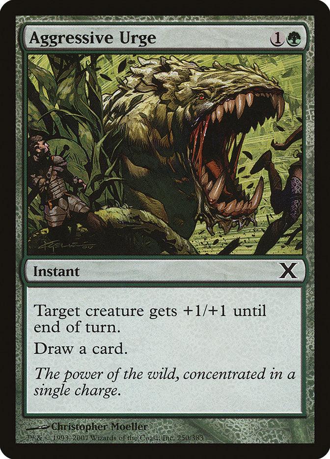 Aggressive Urge [Tenth Edition] - Rocket TCG
