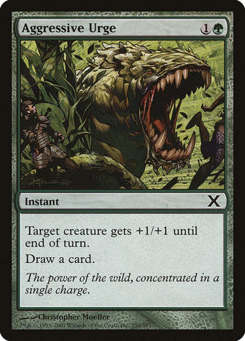 Aggressive Urge [Tenth Edition] - Rocket TCG