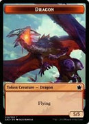 Dragon (002) // Zombie Double-Sided Token [Game Night 2019 Tokens] - Rocket TCG