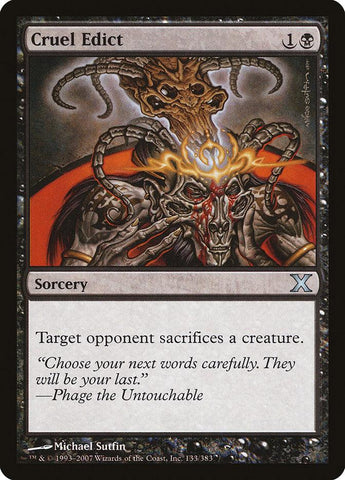 Cruel Edict [Tenth Edition] - Rocket TCG