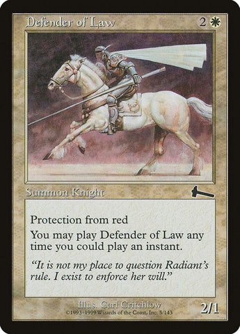 Defender of Law [Urza's Legacy] - Rocket TCG