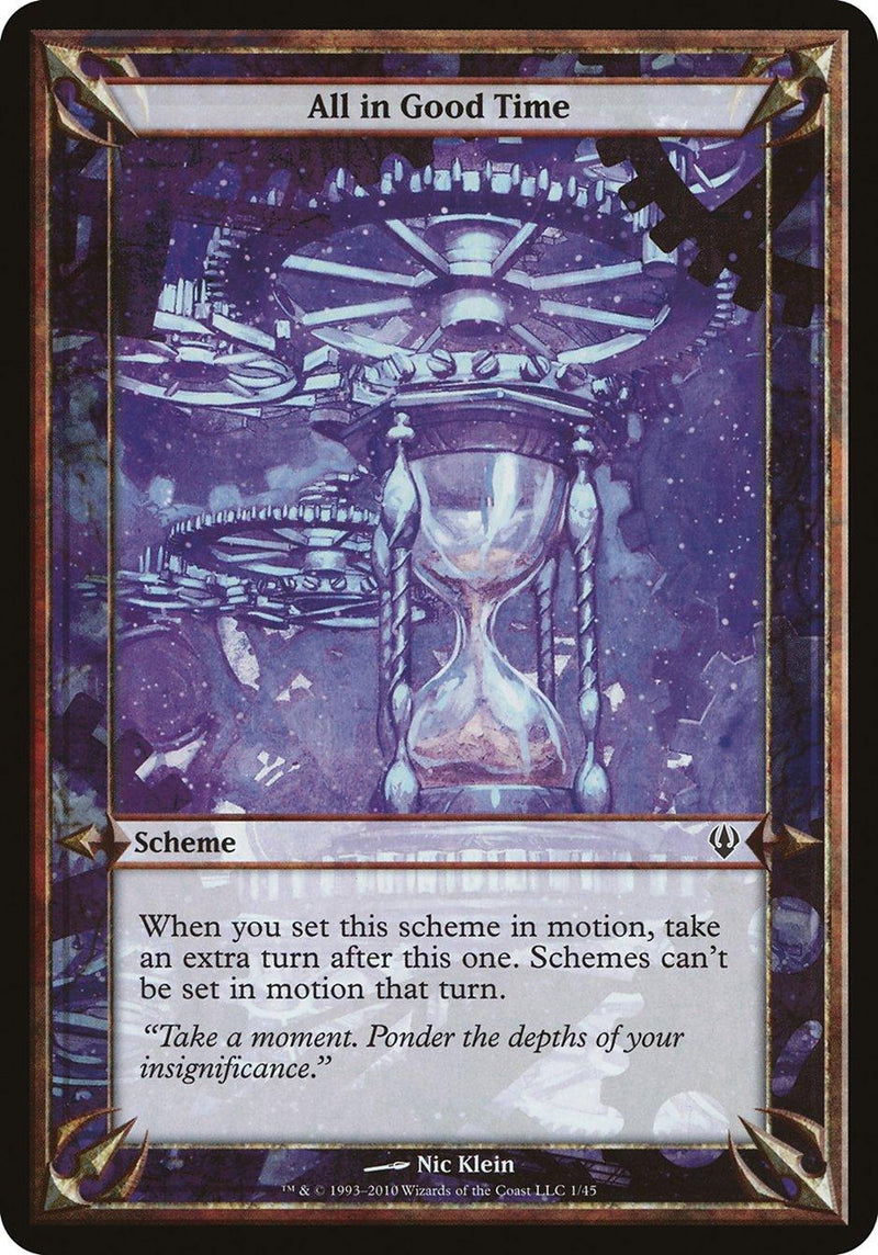 All in Good Time (Schemes) [Archenemy Schemes] - Rocket TCG