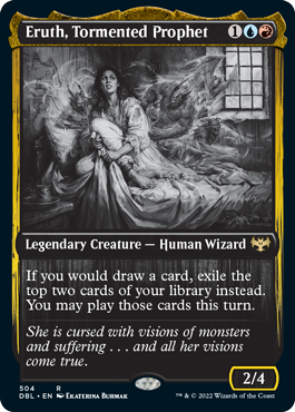 double feature mtg cards Eruth, Tormented Prophet [Innistrad: Double Feature]