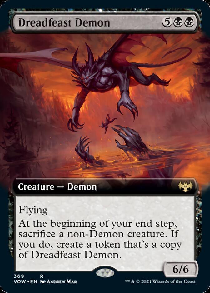 Dreadfeast Demon (Extended Art) [Innistrad: Crimson Vow] - Rocket TCG