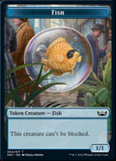 Clue // Fish Double-sided Token [Streets of New Capenna Commander Tokens] - Rocket TCG