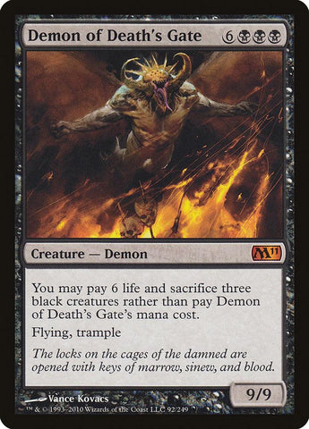 Demon of Death's Gate [Magic 2011] - Rocket TCG