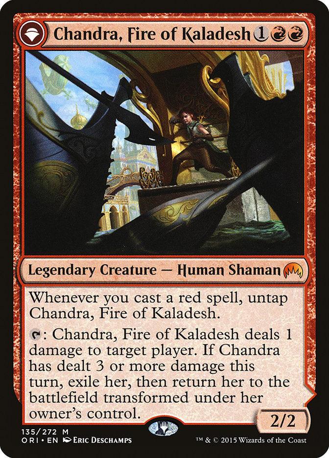 Chandra, Fire of Kaladesh // Chandra, Roaring Flame [Magic Origins] - Rocket TCG