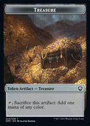 Bird (002) // Treasure Double-sided Token [Dominaria United Tokens] - Rocket TCG
