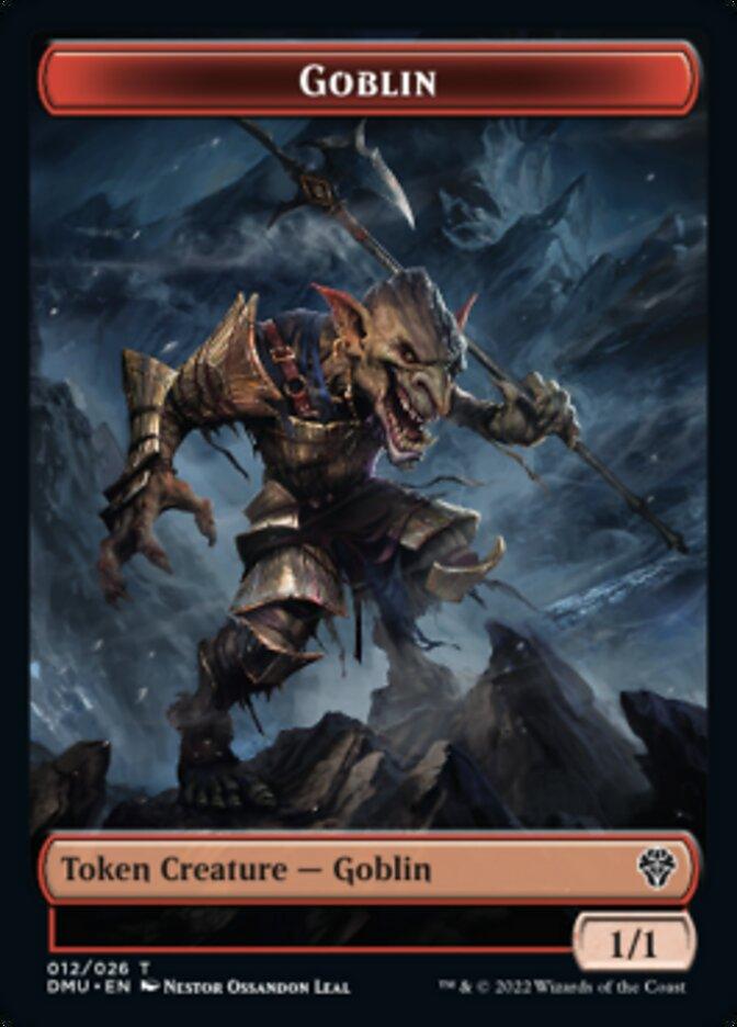 Bird (002) // Goblin Double-sided Token [Dominaria United Tokens] - Rocket TCG