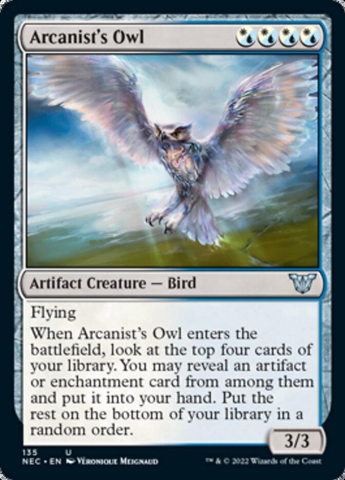 Arcanist's Owl [Kamigawa: Neon Dynasty Commander] - Rocket TCG