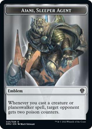 Ajani, Sleeper Agent Emblem [Dominaria United Tokens] - Rocket TCG