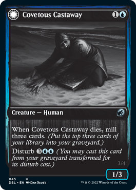 Covetous Castaway // Ghostly Castigator [Innistrad: Double Feature] - Rocket TCG