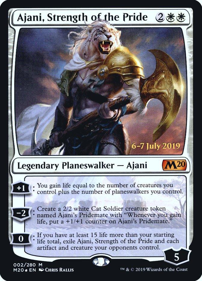 Ajani, Strength of the Pride [Core Set 2020 Prerelease Promos] - Rocket TCG