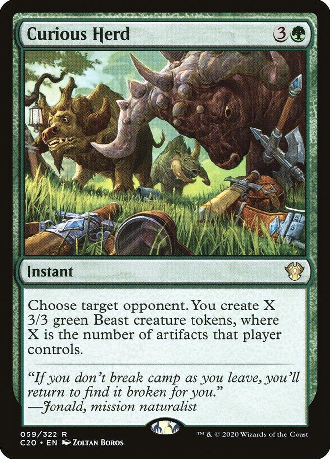 Curious Herd [Commander 2020] - Rocket TCG